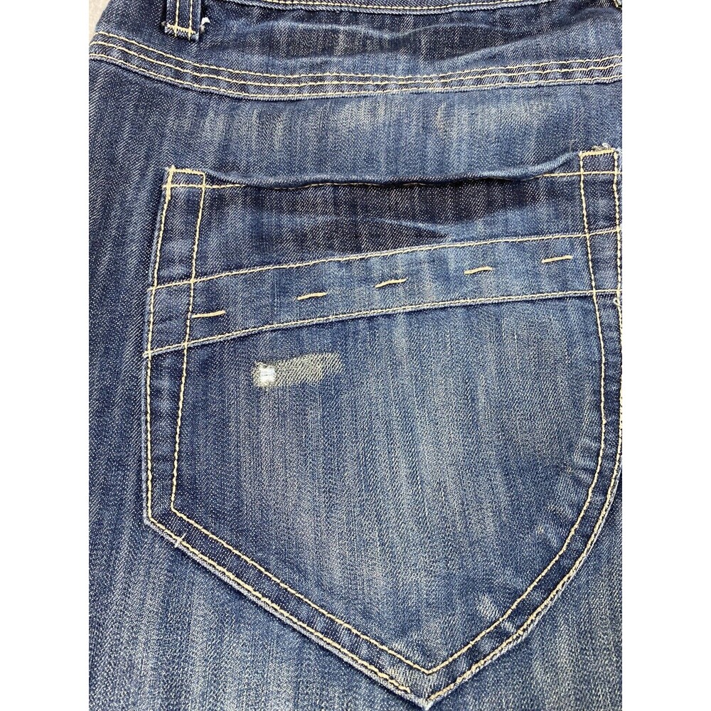 Brooklyn Xpress Jeans 39x31 Blue Denim Baggy Skater Loose Distressed Tag 42x34 - Picture 13 of 13